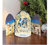 FIAMR Biglietto di auguri 3D pop-up a forma di T, spiegato, intagliato in carta, design per occasioni speciali, biglietto con busta, adatto per inviare biglietti di auguri a chiunque in occasioni