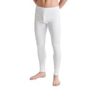FIANA FASHIONS Pantaloni termici da uomo lunghi Johns Fondo caldo ultra morbido spazzolato interno caldo intimo per l'inverno e le temperature più fresche, bianco, S
