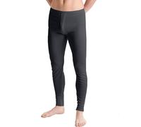 FIANA FASHIONS Pantaloni termici da uomo lunghi Johns Fondo caldo ultra morbido spazzolato interno caldo intimo per l'inverno e le temperature più fresche, Carbone, XXL