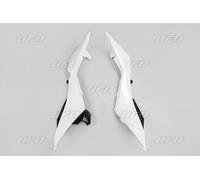 Fiancatine lat Ufo Husqvarna TC 449 2011-2013 bianco