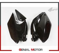 Fiancatine Laterali Ufo Plast Per Honda Crf 250X 2004 > 2017 Nero