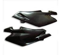 Fianchetti laterali tabelle laterali portanumero plastiche compatibile con HUSQVARNA CR 2005 WR 2005 nero