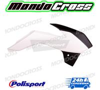 Fianchetti radiatore POLISPORT bianco nero KTM 85 SX 2013 (13)