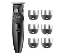 Fianchi dei capelli - Motore da barba per uomo | Visualizza tosaerba | Frammenti per display LCD | Dispositivo non slip e manico ergonomico per preparazione, taglio personale e