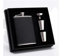 Fiaschetta acciaio inossidabile 240 ml con tazze, coperchio a vite, regalo ou...