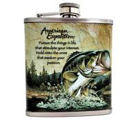 Fiaschetta Borraccia Tascabile per whisky Grappa Liquore da Caccia e Pesca 7 oz