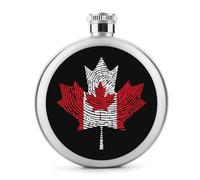 Fiaschetta con bandiera canadese del Canada per liquore bottiglia di vino portatile carino fondine in acciaio inox fiaschette