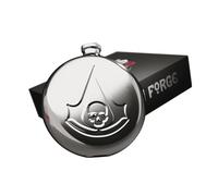 Fiaschetta con licenza ufficiale Assassin's Creed Black Flag - Merchandising ufficiale Assassin's Creed - Set regalo con 2 bicchierini da liquore in acciaio inox da 30 ml e 1 imbuto di riempimento