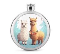 Fiaschetta da 141,7 g per whisky, lama e alpaca, in acciaio inox, a prova di perdite, per liquori, mensa, liquori, regali di viaggio, matrimoni, addio al nubilato