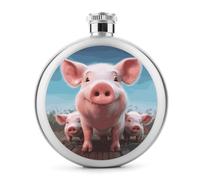 Fiaschetta da whisky a forma di famiglia di animali, piccola fiaschetta portatile da viaggio, in acciaio inox, a prova di perdite, per feste di nozze, testimone dello sposo, regalo per damigella