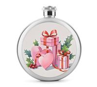 Fiaschetta da whisky da 141,7 g, regalo d'amore, in acciaio inox, a prova di perdite, per liquori, mensa, liquori, regali di viaggio, matrimoni, addio al nubilato