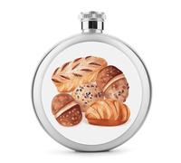 Fiaschetta dipinta per whisky e pane, piccola fiaschetta portatile da viaggio, in acciaio inox, a prova di perdite, per feste di nozze, testimone dello sposo, regalo per damigella d'onore, 141,7 g
