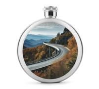 Fiaschetta in acciaio inox con stampa di ponte di Parkway Road, moderna fiaschetta da campeggio, fiaschetta da 141,7 g