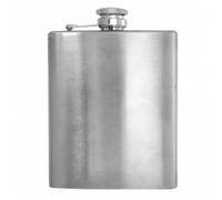 FIASCHETTA IN ACCIAIO INOX TAPPO ERMETICO WHISKY BORRACCIA TASCABILE 207 ML