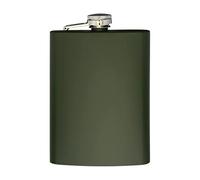 Fiaschetta in acciaio inox verde 8 oz