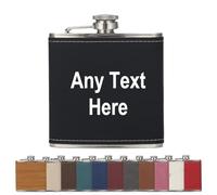 Fiaschetta in pelle personalizzata, Fiaschetta personalizzata in acciaio inox per gli uomini, Fiaschetta personalizzata per le donne, Fiaschetta personalizzata per i regali, Fiaschetta per testimoni