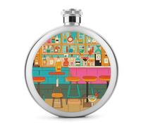 Fiaschetta per liquori, da bar, ristorante, in acciaio inox, a tenuta stagna, portatile, per esterni, campeggio, viaggi, regali