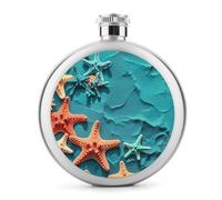 Fiaschetta per liquori e stelle marine, in acciaio inox, a prova di perdite, portatile, per esterni, campeggio, viaggi, regali