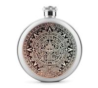 Fiaschetta per whisky con calendario Maya End Of The World, piccola fiaschetta portatile da viaggio per liquori, in acciaio inox, a prova di perdite, per feste di nozze, sposo, regalo per damigella