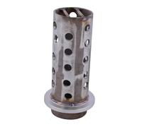 Fiaschetta perforata in acciaio per colata centrifuga, strumento portatile per la creazione di gioielli, colata sottovuoto per sabbia metallica, 6,3 x 17,8 cm