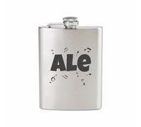 Fiaschetta personalizzata in acciaio INOX da 240 ml | Tappo a vite per grappa, design elegante ottima idea regalo addio al celibato nubilato matrimonio (Acciaio)