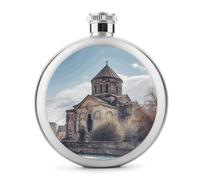 Fiaschetta rotonda da 141,7 ml, a prova di perdite, in acciaio inox, portatile, bottiglia di vino o liquore, simpatica fiaschetta per whisky, per uomini e donne, regalo