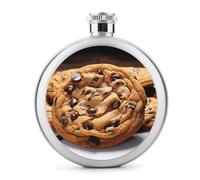 Fiaschetta rotonda in acciaio inox a prova di perdite, per whisky, biscotti, cioccolato, liquori, regali di compleanno, Natale, per uomini, donne, damigelle d'onore, feste di nozze, 141,7 g