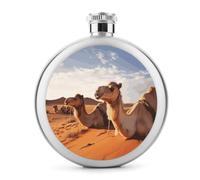 Fiaschetta rotonda in acciaio inox a prova di perdite, per whisky, regalo di compleanno, Natale, per uomini, donne, damigella d'onore, matrimoni, feste, 141,7 g