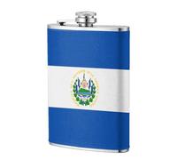 Fiaschetta tascabile con bandiera del Salvador da 237 ml, in acciaio inox, per papà, testimone dello sposo, matrimonio, viaggi, campeggio