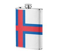 Fiaschetta tascabile con bandiera delle Isole Faroe da 226,8 g, in acciaio inox, per papà, testimone dello sposo, matrimonio, viaggi, campeggio