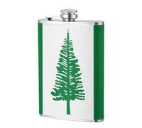 Fiaschetta tascabile con bandiera delle Isole Norfolk, 237 ml, in acciaio inox, per papà, testimone dello sposo, matrimonio, viaggi, campeggio