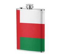 Fiaschetta tascabile con bandiera dell'Oman, 236 ml, in acciaio inox, per papà, testimone dello sposo, matrimonio, viaggi, campeggio