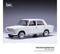 Fiat 124 bianca dal 1970 al 1/18 di IXO 18CMC2050P.24