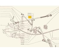 FIAT 124 SPORT COUPE SPIDER ASTA TIRANTE ACCELERATORE OEM 4174578
