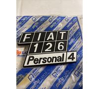 FIAT 126 PERSONAL 4 EMBLEMA LOGO PORTELLONE POSTERIORE OEM 4386413