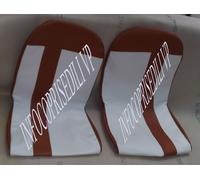 FIAT 127 1° SERIE COPRISEDILI LINEA PERSONALIZZATA BIANCO e STRISCIONE MARRONE