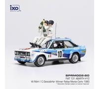 Fiat 131 Abarth 10 Rallye Monte Carlo 1980 Rohrl au 1/43 di IXO SPRM002-80
