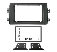 FIAT 16 DAL 2005- PHONOCAR 03624 CORNICE AUTORADIO 2 DIN CON STAFFE-COLORE NERO