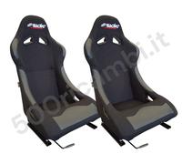 FIAT 500 126 DELTA COPPIA SEDILE SPORTIVO RALLY CORSA DAMON NERO MONOSCOCCA