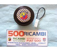 FIAT 500 & 126 PULSANTE CLACSON VOLANTE AUTO SPORTIVO COMPLETO LOGO ABARTH