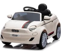 FIAT 500 Baby Car Elettrica 12V con Telecomando Genitori, Luci, Suoni, Retromarcia, Cintura di Sicurezza - Auto per Bambini 1-4 Anni, Bianca o Rossa (Bianca)