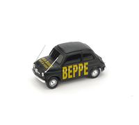 MODELLINO AUTO STATICO BRUMM FIAT 500 BEPPE ORA BASTA TUTTI A CASA SCALA 1:43