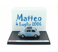 MODELLINO AUTO STATICO BRUMM FIAT 500D 1960 MATTEO MODELLISMO SCALA 1:43