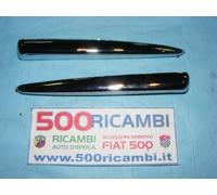 FIAT 500 D/F EPOCA BAFFI MASCHERINA PLASTICA CROMATA LOGO FREGIO STEMMA CALANDRA