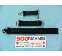 FIAT 500 D F L R KIT CINGHIE TIRANTE SCHIENALE + FERMO RUOTA + CINGHIA CRICK