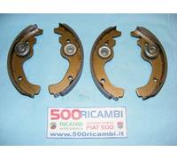 FIAT 500 D/F/L/R SERIE GANASCE FRENO MAGGIORATE 10/10 COPPIA TAMBURI ANTERIORI