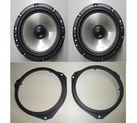 FIAT 500 dal 2007- WOOFER EF6525 150+150W- IMPACT+SUPP. ANTERIORI 165 mm