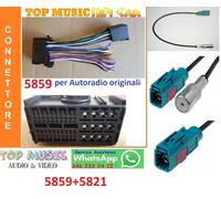 FIAT 500 DAL 2016 -CONNETTORE MONTAGGIO AUTORADIO ORIGINALE FIAT-ISO