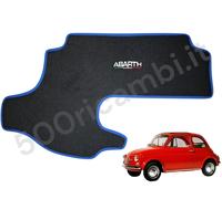 FIAT 500 EPOCA COPRI BAULE ABARTH COFANO SERBATOIO IN MOQUETTE NERO/BLU