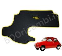 FIAT 500 EPOCA COPRI BAULE COFANO SERBATOIO IN MOQUETTE NERO/GIALLO
